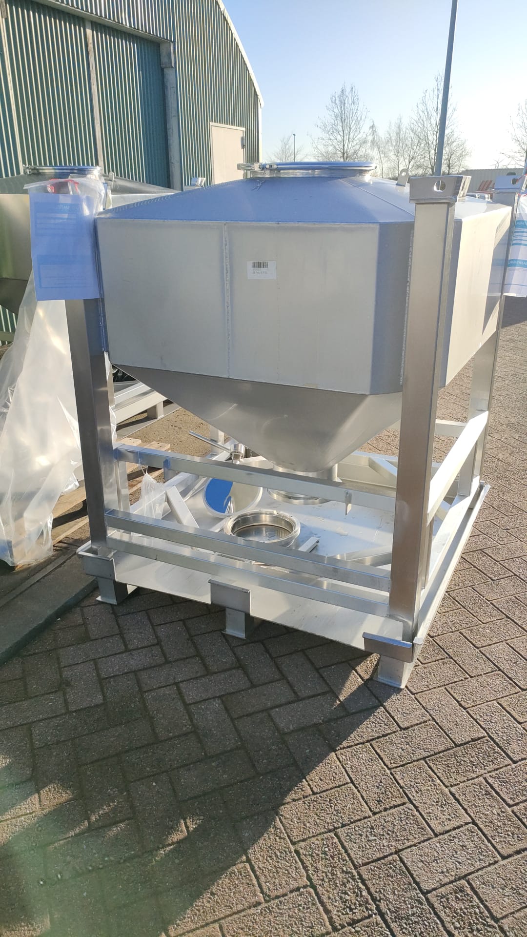 Roestvast stalen IBC container gefabriceerd door WeldWise vakbekwame lassers